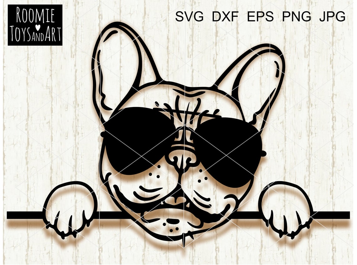French Bulldog Svg Cool Frenchie Svg File Dog Face Svg File | Etsy