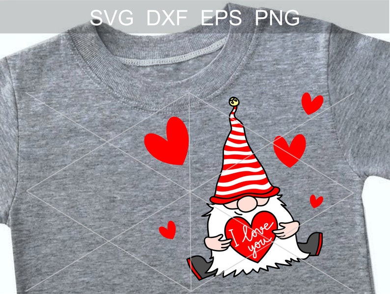 Download Valentine Svg i love you svg Clipart Gnomes Sublimation | Etsy