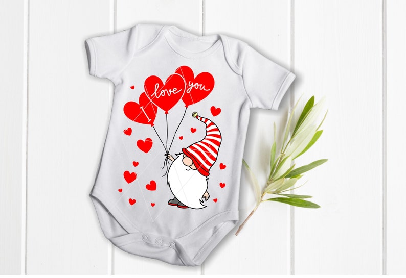 Valentine Svg i love you svg Clipart Gnomes Hearts Svg | Etsy