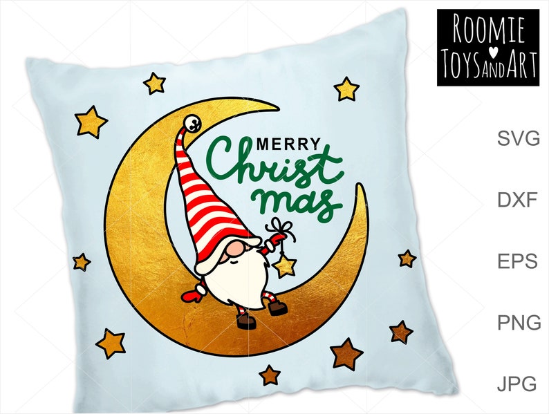 Download Merry Christmas gnomes svg Christmas svg Gnome on the moon ...