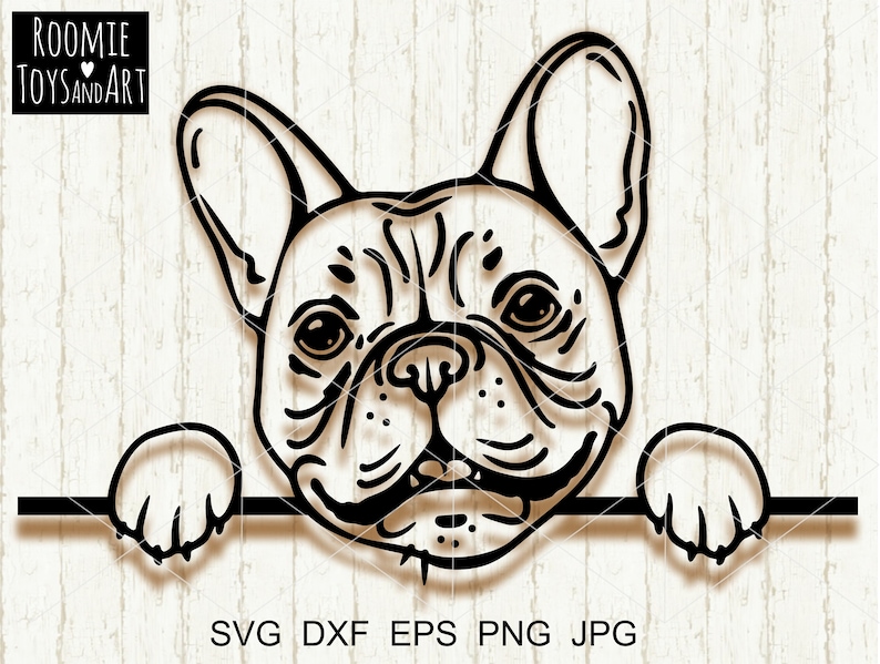 French bulldog svg file Frenchie svg file Dog face svg file | Etsy