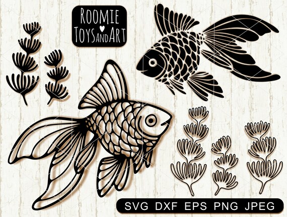 Download Goldfish Svg Ocean Svg Gold Fish Svg Fish Svg Seaweed Svg Etsy