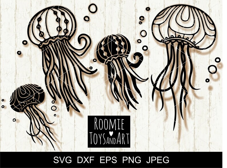 Download Jellyfish svg Ocean SVG bundle Jellyfish cut file Ocean | Etsy