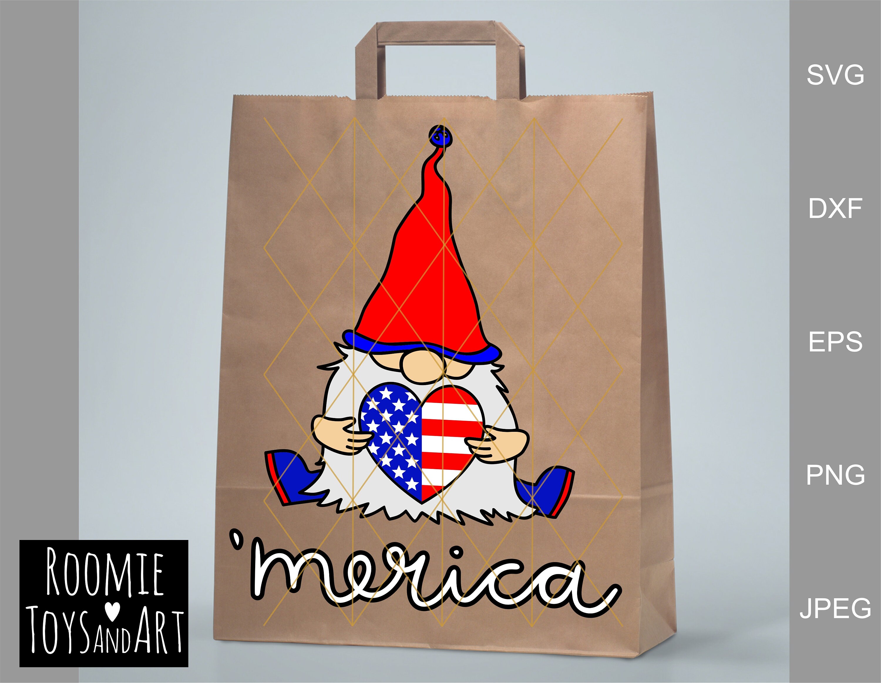 Download 4th Of July Gnome Svg Patriotic Gnomes Svg American Flag Svg Etsy