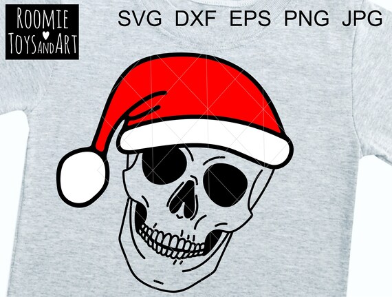 Download Santa Hat Skull Svg Christmas Svg File Skeleton Svg Skull Etsy