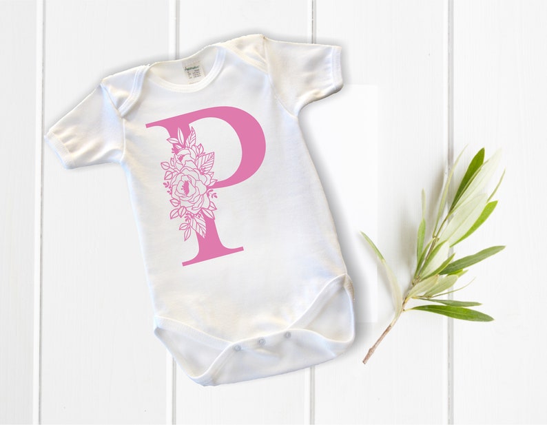 Download Floral Alphabet letter P svg Monogram Letter SVG Botanical | Etsy