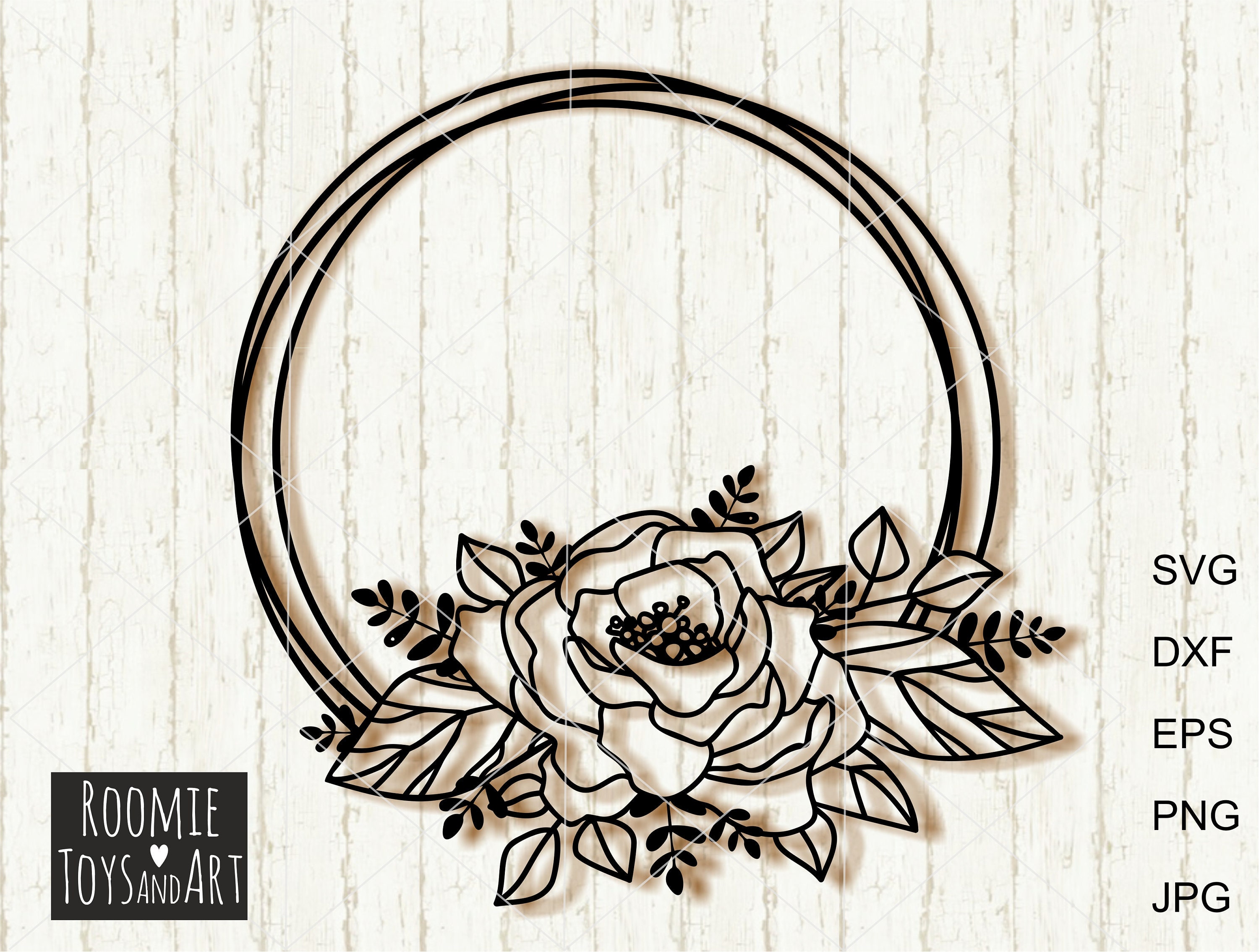 Download Flowers Svg Flower Frame Svg Peony Svg Floral Monogram Cut Etsy