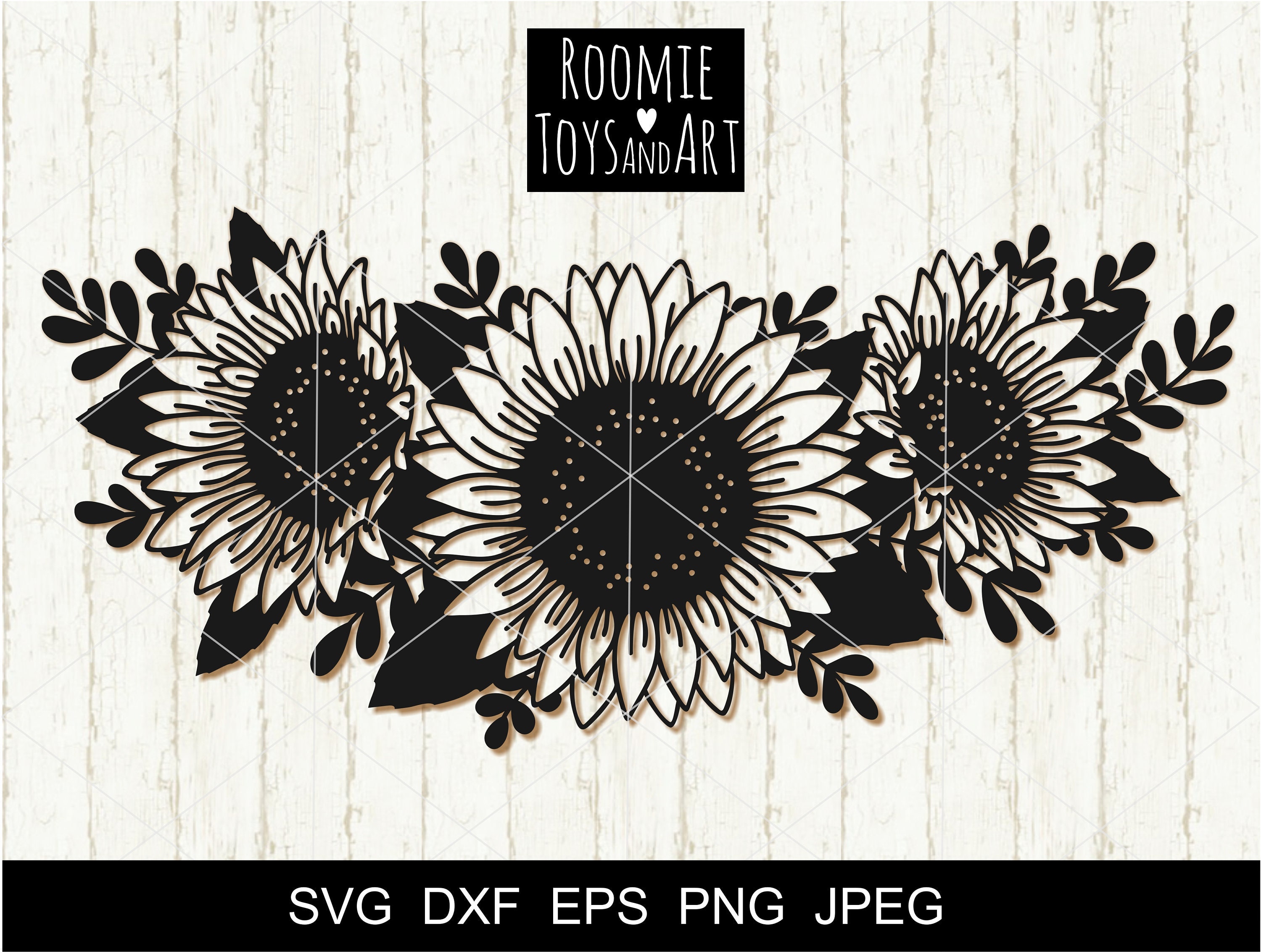 Download Sunflower SVG sunflower monogram bundle svg Flower SVG | Etsy