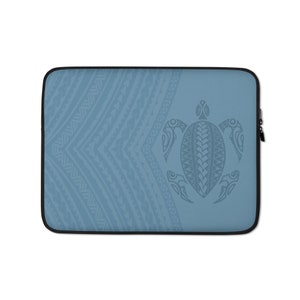 Honu (Hawaiian Green Sea Turtle) Polynesian / Samoan Tribal Tattoo Laptop, Ipad, Tablet Sleeve Case Holder from Ori Active Hawaiian Print