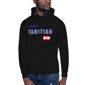 Proud to Be Tahitian Unisex Hoodie for Men and Women with Polynesian Tattoo Print from Ori Active