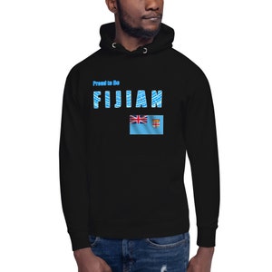 Proud to Be Fijian Unisex Hoodie for Men and Women with Polynesian Tattoo and Flag from Ori Active
