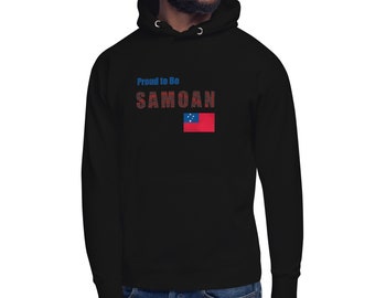 Proud to Be Samoan Unisex Hoodie for Men and Women with Flag and Polynesian Tattoo Design from Ori Active