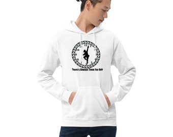 There's Always Time for Hula Unisex Hoodie - Male Kahiko Hawaiian Dancer Design from Ori Active