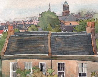 Portobello Rooftops signed limited edition giclee print
