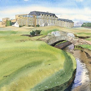 The Old Course Hotel & Swilcan Bridge, St Andrews