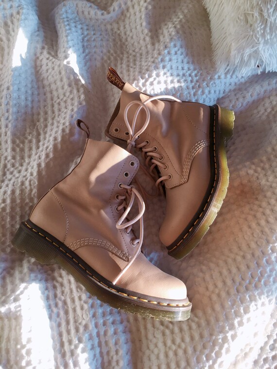 beige doc martens
