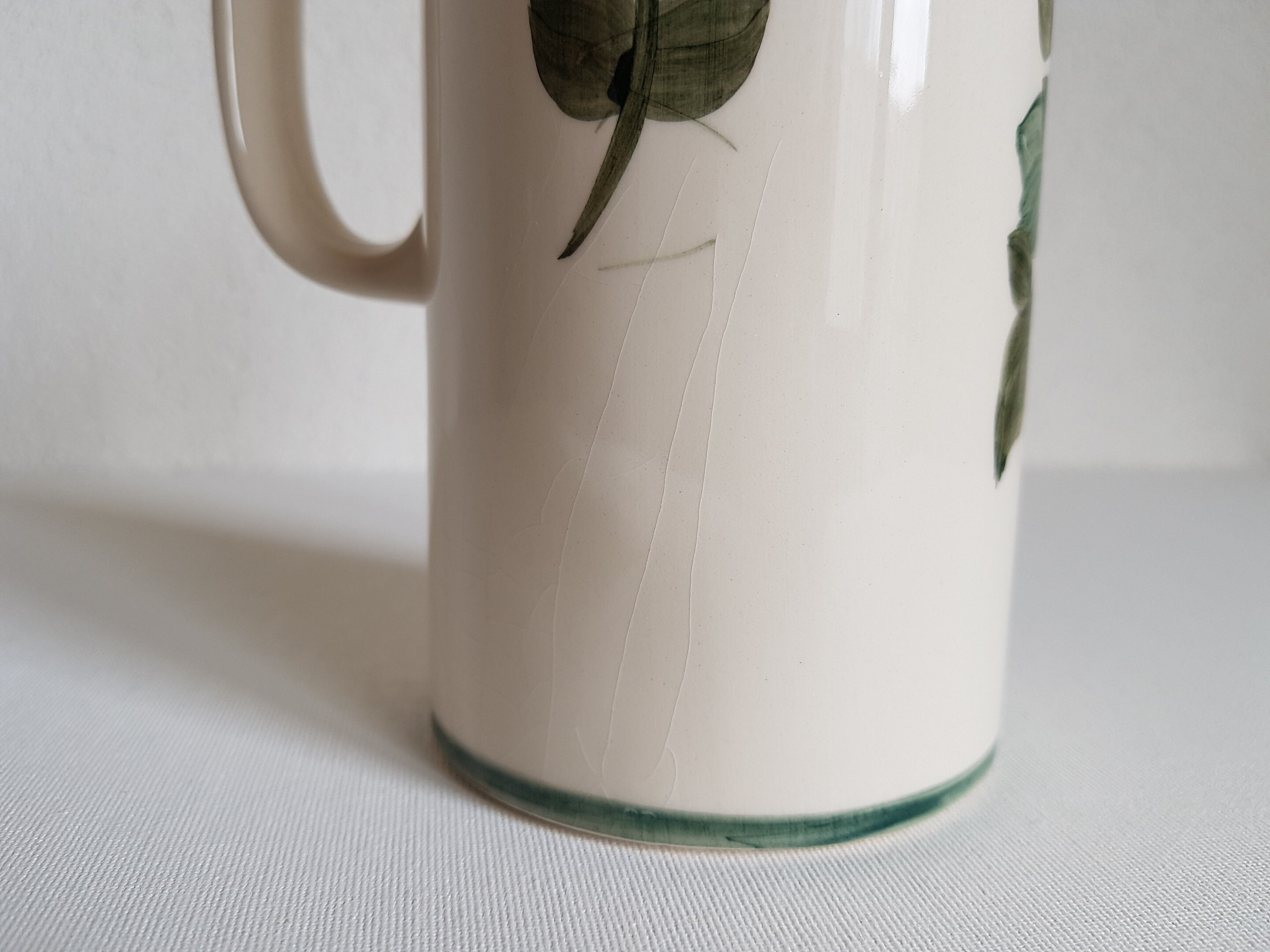 Vintage Jersey Pottery 60s Ceramic Jug Mid Century Floral Etsy