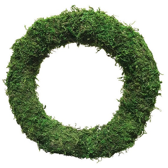 Moss Covered Wreath Base Ring, ideal for Christmas wreaths - 10inch (25cm) or 12 inch (30cm)
