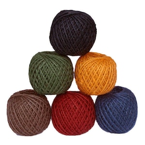 The Essentials Company Coloured Jute Twine