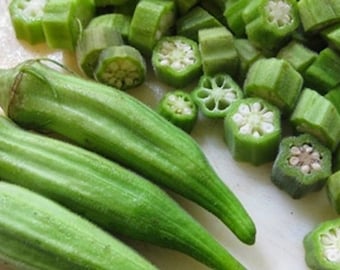 Thai Okra Okro,Ladies Fingers, Packet of Okra Ladies Finger Seed, ABELMOSCHUS ESCULENTUS