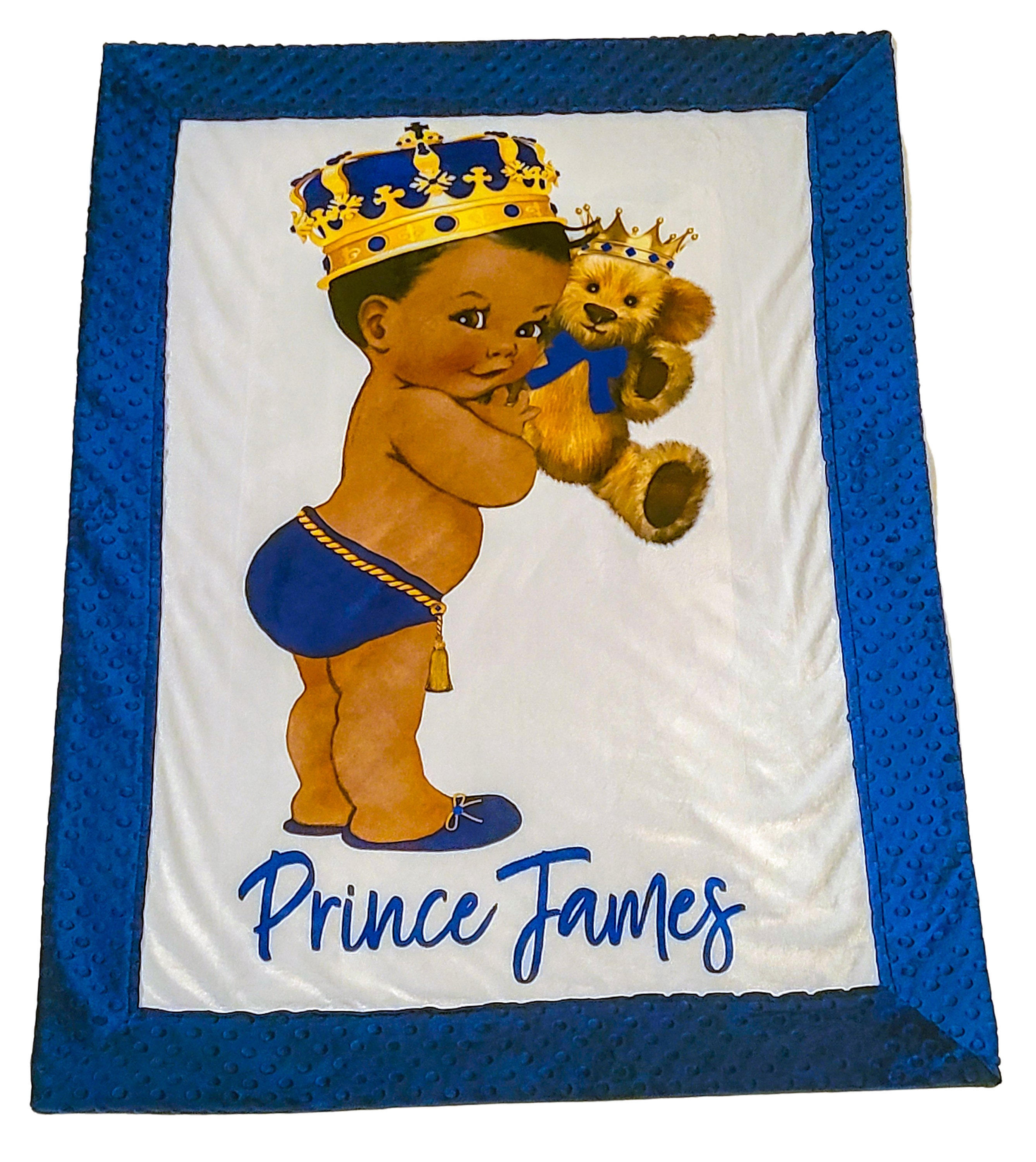 Baby Prince Blanket Custom Crib Blanket Baby Bedding Etsy