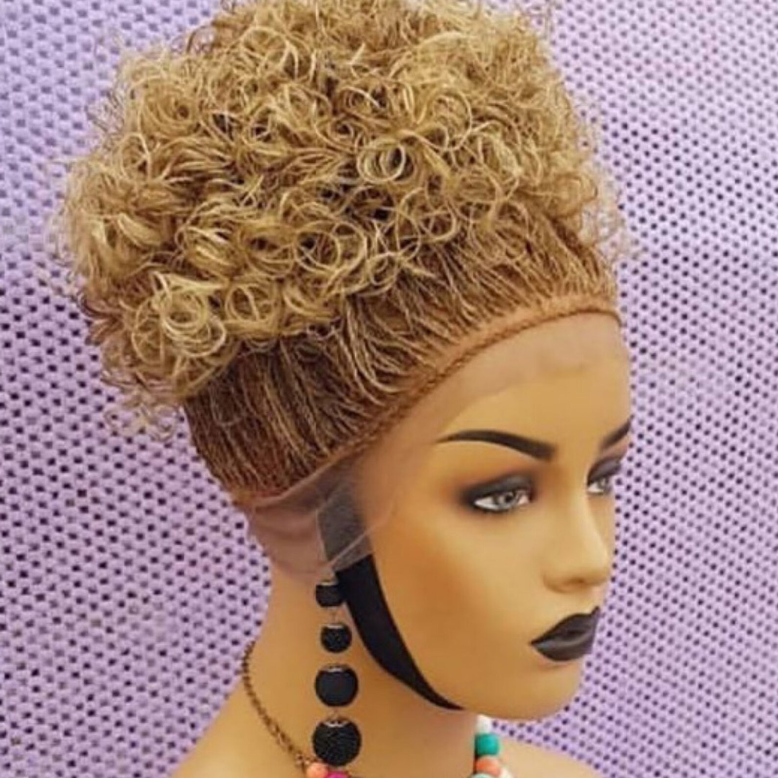 8inches tiny micro twist wig braided wig full lace wig Etsy