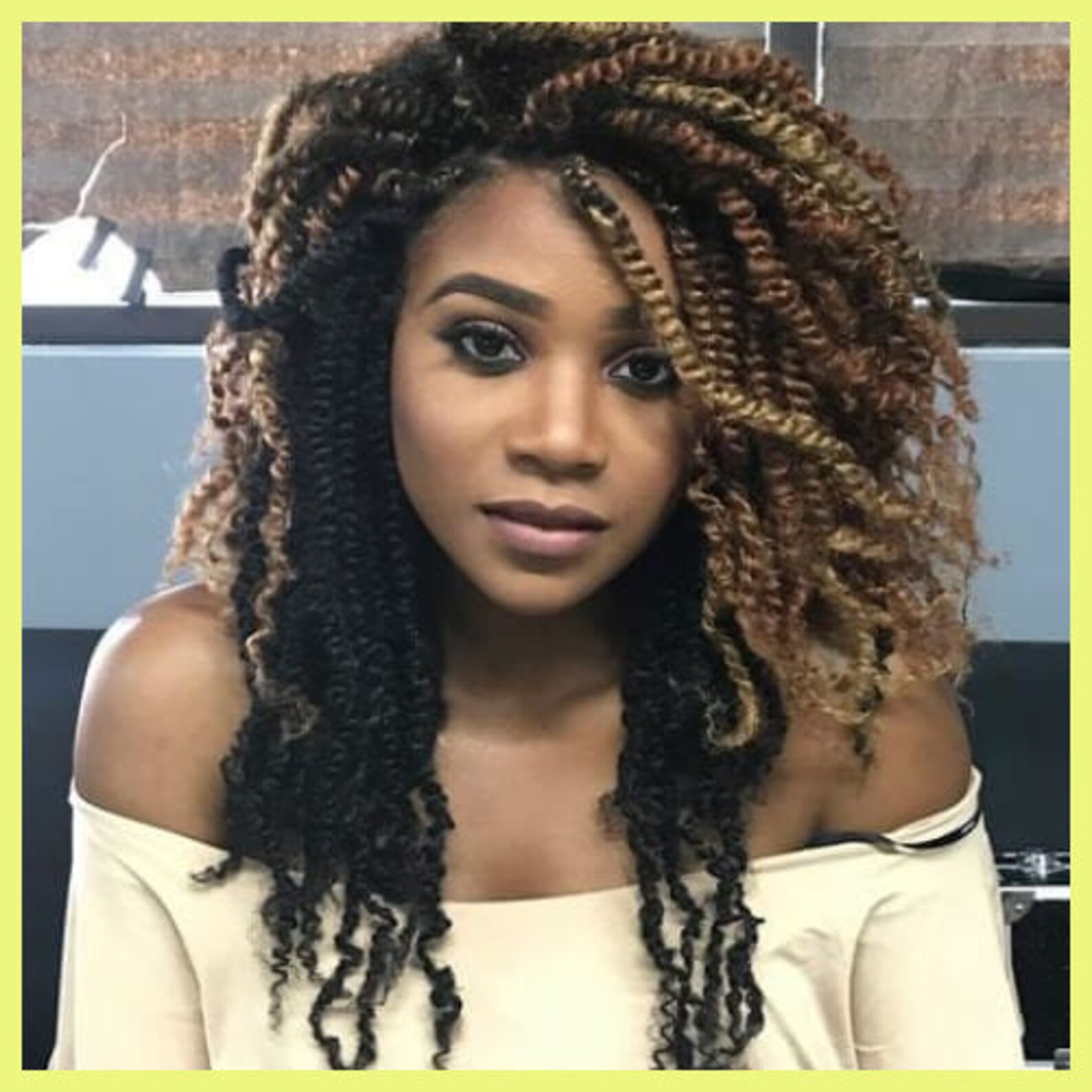 Kinky twists wig braid wig custom made full kinky twists Etsy