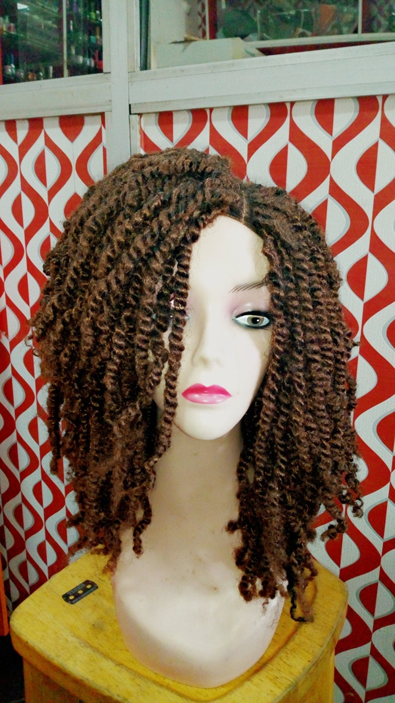 Kinky Twists Made on Single Part Human Hair Closure Etsy