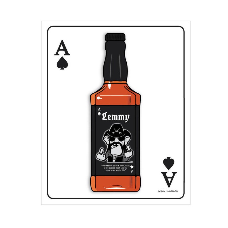 MOTORHEAD LEMMY POSTER Jack Daniels Poster Jack Daniels | Etsy