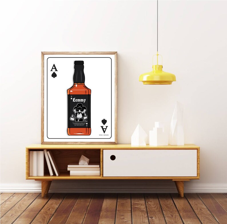 MOTORHEAD LEMMY POSTER Jack Daniels Poster Jack Daniels | Etsy