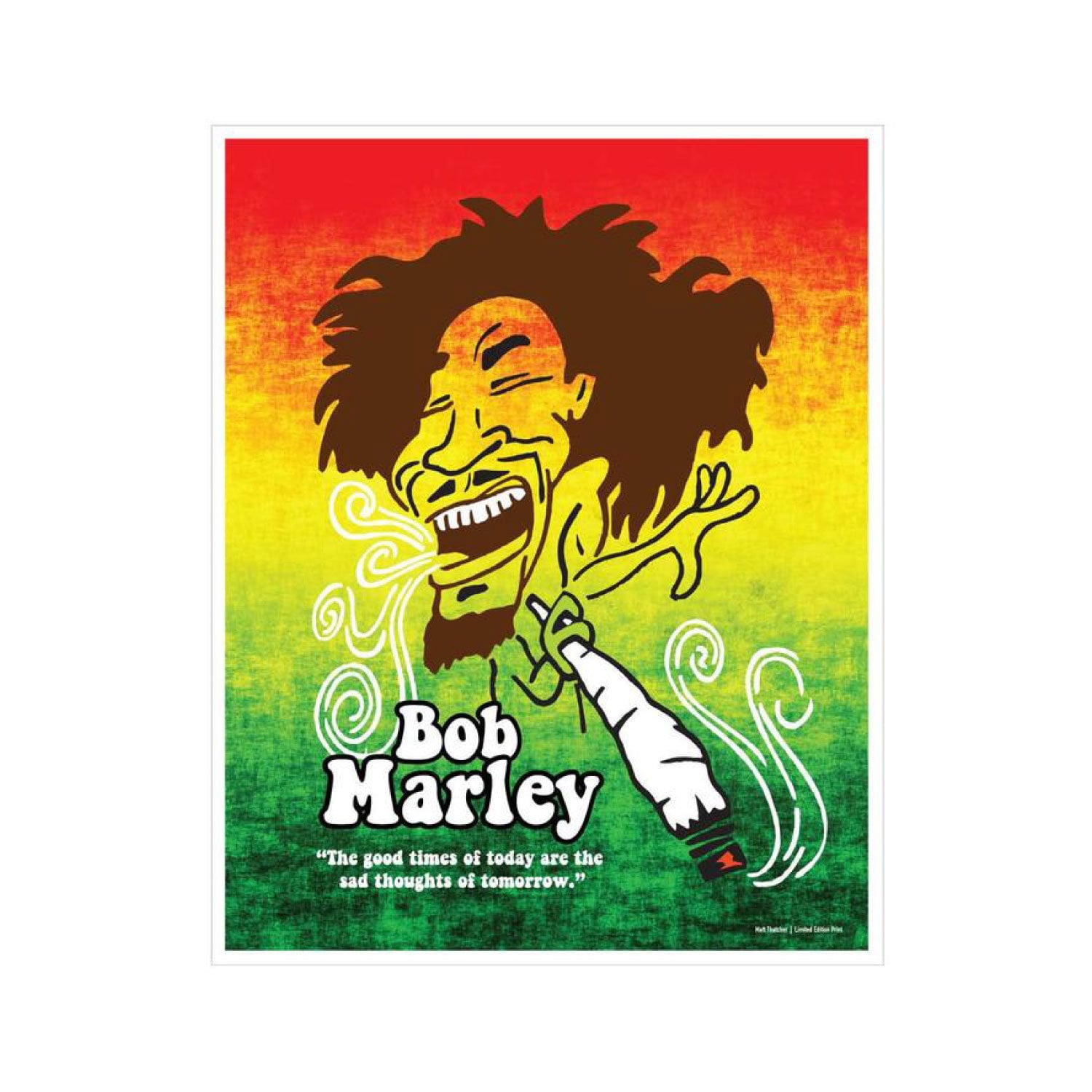 BOB MARLEY Poster Classic Reggae Full Size 24x36 Print ~ Rasta Man Quote 