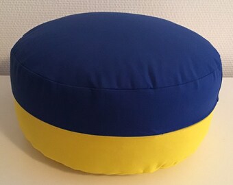 Yoga Cushion/Meditation Cushion/Floor Cushion/Seat Cushion/Decorative Cushion - Cotton- CUSTOMIZABLE - Save Ukraine - Stop the War