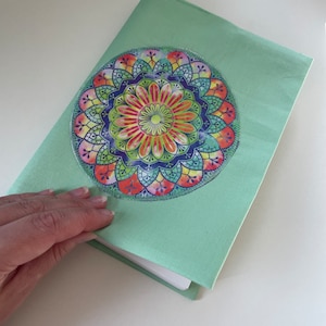 Yoga / Mandala Book Cover / Book Sleeve / Yoga Cover / Yoga Decoration - Cotton - Customizable - Various Patterns