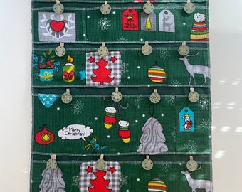 Calendrier de l'avent à remplir - calendrier de l'avent en tissu - calendrier de l'avent porte/mur - décoration de Noël