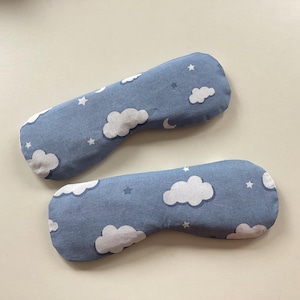 Lavender eye pillow / sleep mask / blindfold - with bag - eye relaxation - cotton - washable