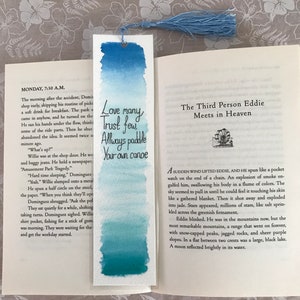 Watercolour bookmark