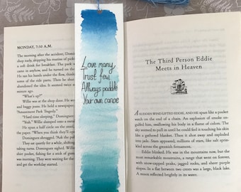 Watercolour bookmark