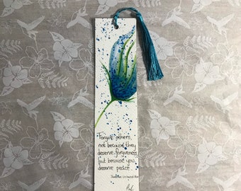 Watercolour bookmark