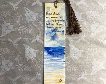 Watercolour bookmark