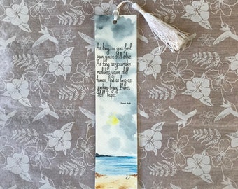 Watercolour bookmark