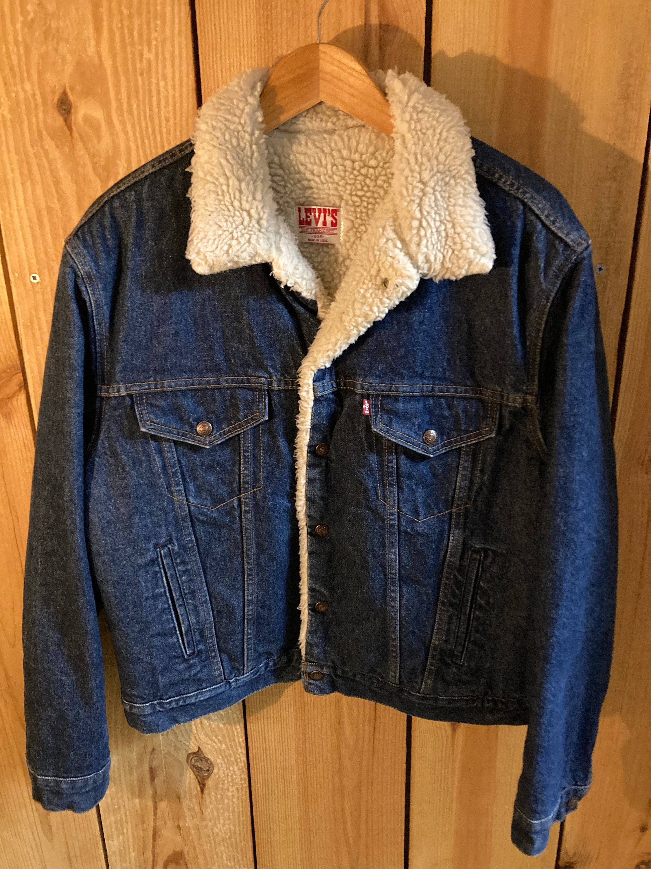 Sherpa Levis Made in USA Denim Jacket 
