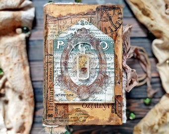 Plants Junk Journal ; Botanical Journal; Botanical Book; Nature Journal; Vintage Botanical Journal; Handmade Book