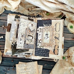 Online Workshop with KIT Junk Journal; Junk Journal Online Classes with KIT; Vintage Junk Journal Online Workshop with KIT