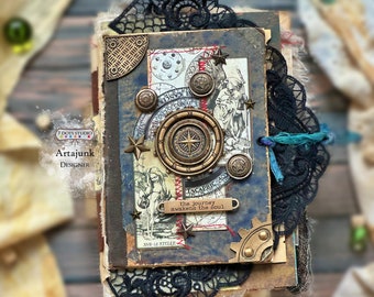 Astrology Junk Journal; Soul Junk Journal; Tarot Junk Journal; Mystery Junk Journal; Magic Journal; Fabric Journal; Handmade Junk Journal