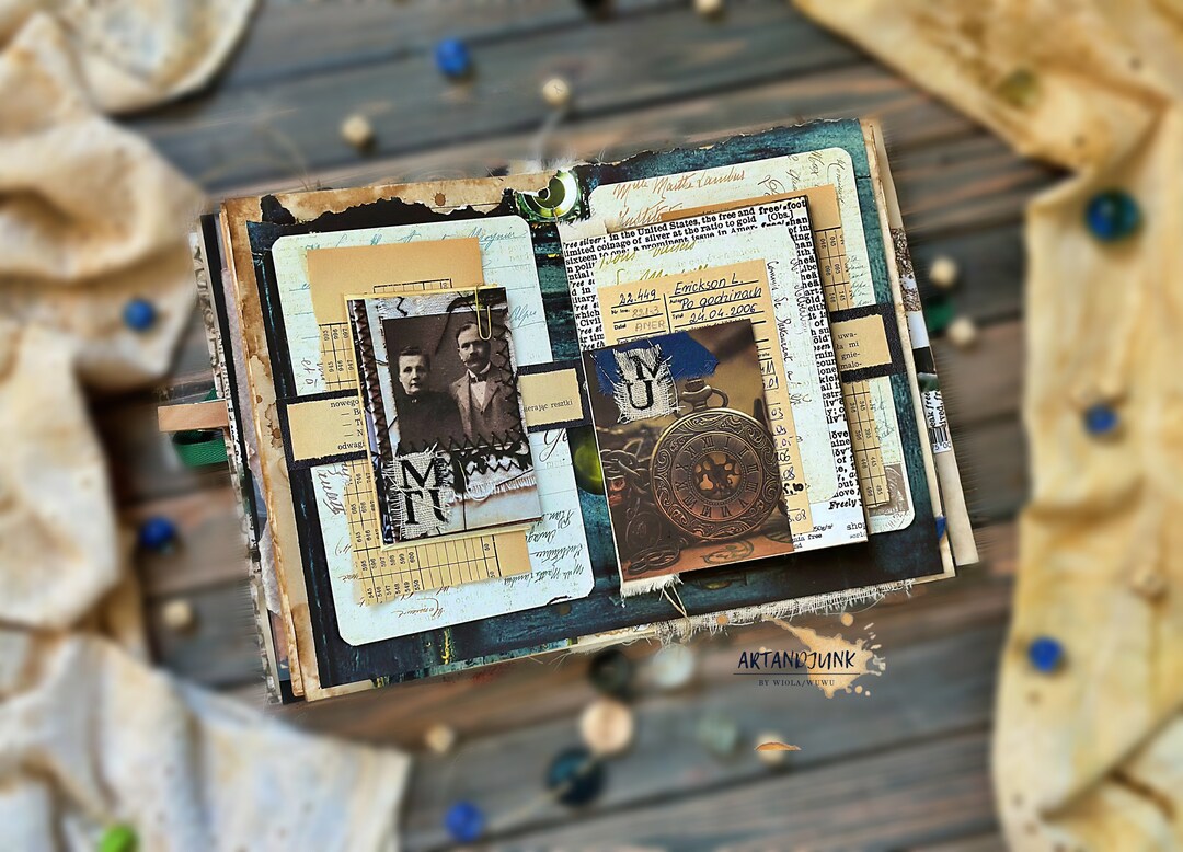 Vintage Junk Journal Old Book Pages Journal Handmade Junk Journal - Etsy