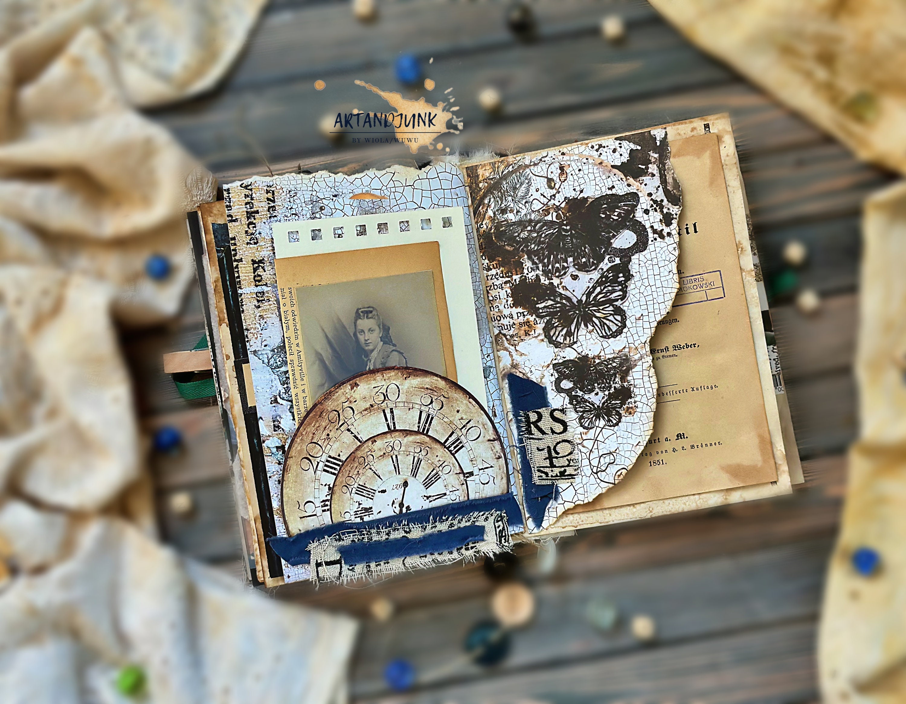 Vintage Junk Journal; Old Book Pages Journal; Handmade Junk Journal - Etsy