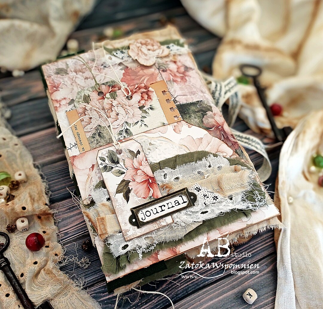 Junk Journal Flower Journal Botanical Journal Fabric Etsy