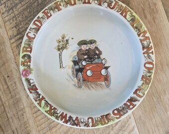 Antique German Porcelain Child's Bowl