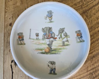 Antique German Porcelain Child's Bowl Jumbo at Football