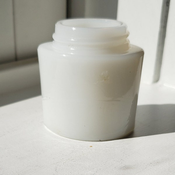 Ponds Small Milk Glass Jar